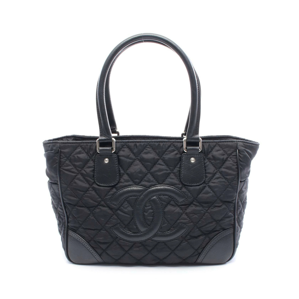 Chanel Paris York Tote Bag Leather Black